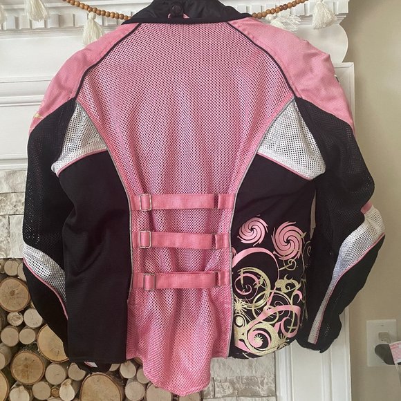 Women's Motorcycle Riding Matching Pink Set - Picture 9 of 13